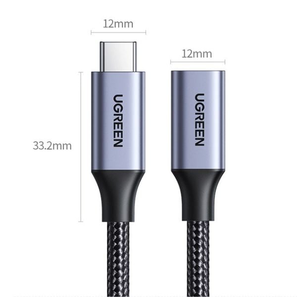 Cáp nối dài USB Type C 3.1 gen2 dài 1M Ugreen US372 30205 - Phụ Kiện Điện Tử Việt Nam