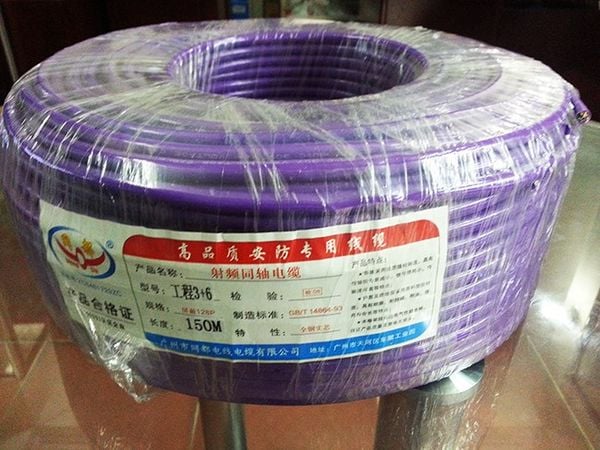 Cáp VGA 3+6 cuộn 150m màu tím, chất lượng tốt - Phụ Kiện Điện Tử Việt Nam