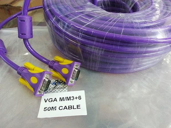 Cáp VGA B-GO 50M 3+6 có chống nhiễu, chất lượng tốt - Phụ Kiện Điện Tử Việt Nam