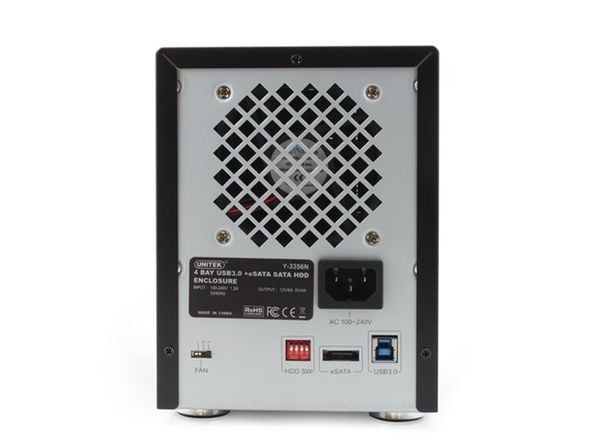 HDD BAY Unitek Y-3356N USB3.0+eSATA 4 Bay, hỗ trợ HDD SW. Dùng được cho HD Player, nhận 4 HDD cùng một lúc - Phụ Kiện Điện Tử Việt Nam