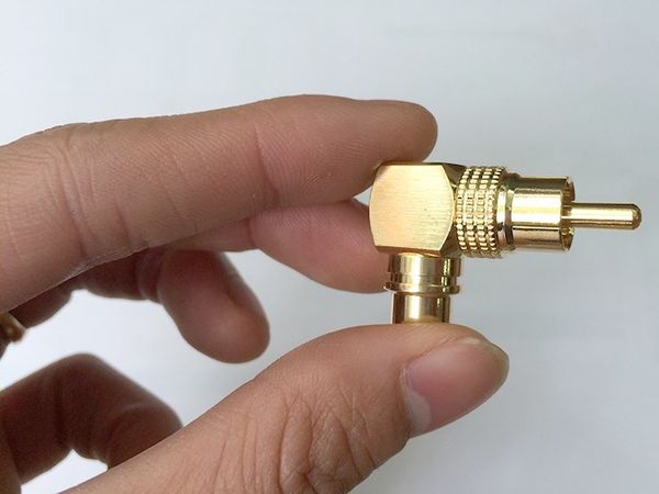 Đầu đổi AV/RCA đực sang cái bẻ góc (1 chiếc) - Phụ Kiện Điện Tử Việt Nam