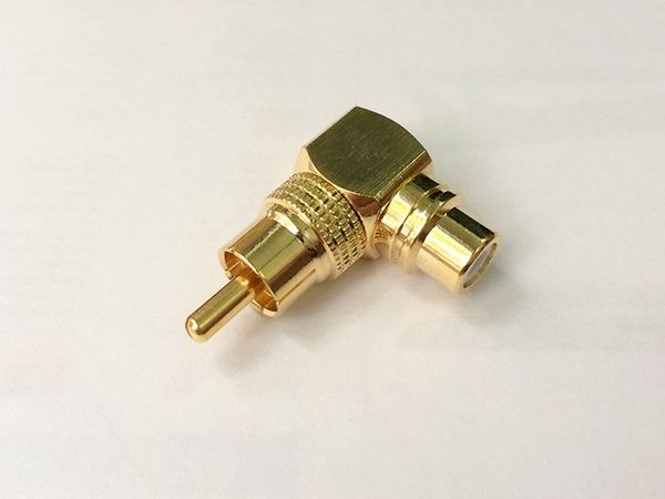 Đầu đổi AV/RCA đực sang cái bẻ góc (1 chiếc) - Phụ Kiện Điện Tử Việt Nam
