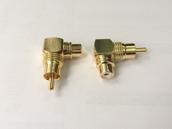 Đầu đổi AV/RCA đực sang cái bẻ góc (1 chiếc) - Phụ Kiện Điện Tử Việt Nam