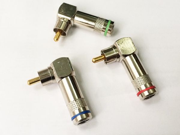 Đầu bấm jack cắm audio video AV RCA cong vuông góc (1 chiếc) - Phụ Kiện Điện Tử Việt Nam