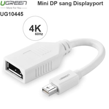 Mini displayport sang Displayport 15Cm Ugreen 10445 - Phụ Kiện Điện Tử Việt Nam