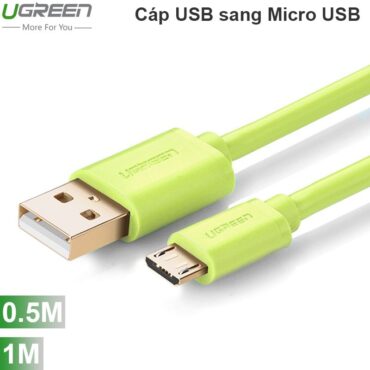 Cáp sạc Điện thoại Smartphone máy tính bảng USB AM sang Micro USB 0.5M 1 mét Ugreen - Phụ Kiện Điện Tử Việt Nam