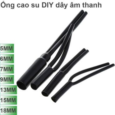 Ống cao su chữ Y chia 1 thành 2 đường dùng cho dây âm thanh DIY tự chế đường kính từ 5mm đến 18mm - Phụ Kiện Điện Tử Việt Nam