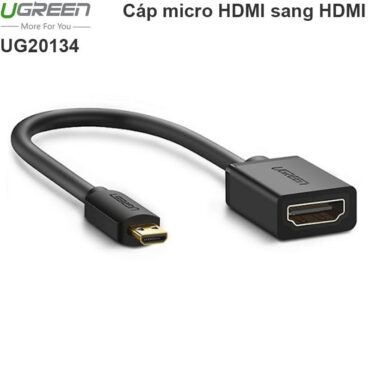 Cáp Micro HDMI sang HDMI Female Ugreen 20134 20cm hỗ trợ 4K60Hz - Phụ Kiện Điện Tử Việt Nam