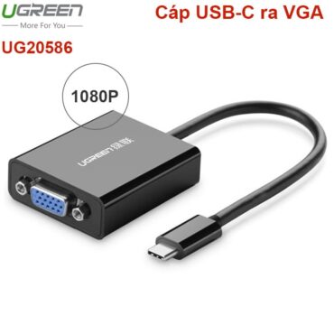 USB-C ra VGA 1080P 15Cm Ugreen 20586 - Phụ Kiện Điện Tử Việt Nam