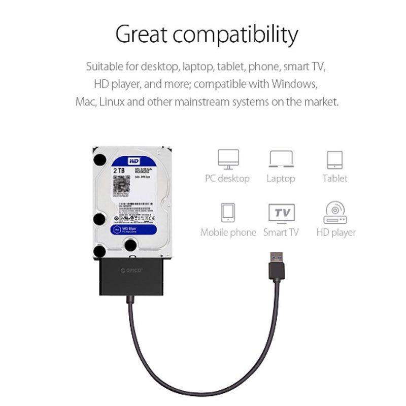 USB 3.0 sang SATA đọc dữ liệu HDD SSD 2.5 Orico 21UTS - Phụ Kiện Điện Tử Việt Nam