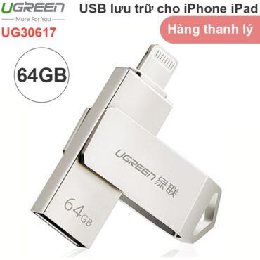 USB lưu trữ dữ liệu cho iPhone iPad iPod 64GB Ugreen 30617 - USB lightning 64G - Phụ Kiện Điện Tử Việt Nam