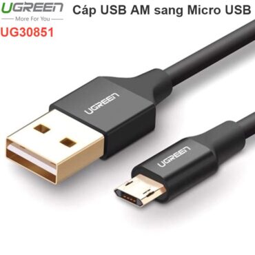 Cáp sạc Điện thoại Smartphone TAB USB AM sang Micro USB cắm 2 chiều 1 mét UGREEN 30851 - Phụ Kiện Điện Tử Việt Nam