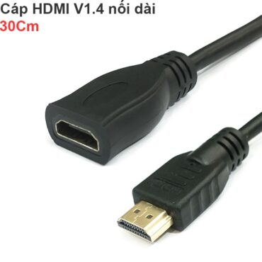 Cáp HDMI 1 đầu đực 1 đầu cái nối dài 30Cm V1.4 4K - Phụ Kiện Điện Tử Việt Nam