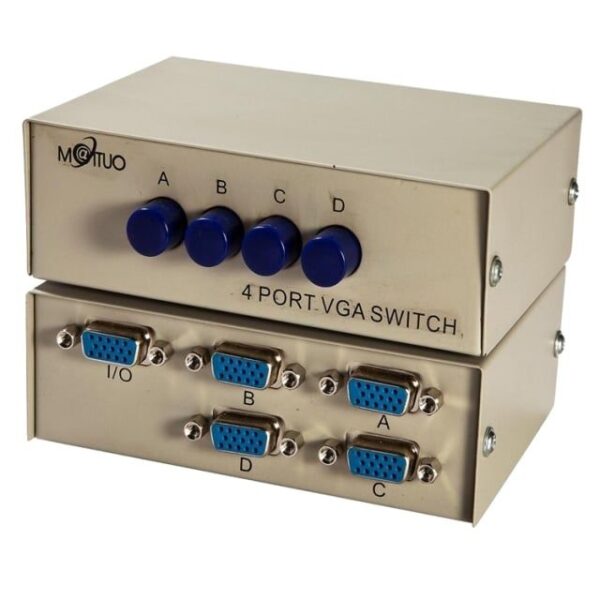 Switch VGA 4Port. Chuyển mạch 4 CPU ra 1 màn hình