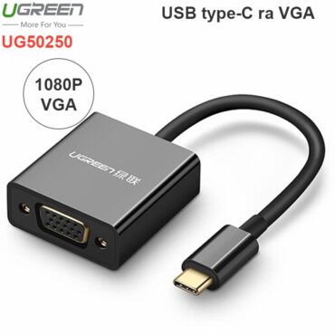 USB-C ra VGA 1080P 15Cm Ugreen 50250 - Phụ Kiện Điện Tử Việt Nam