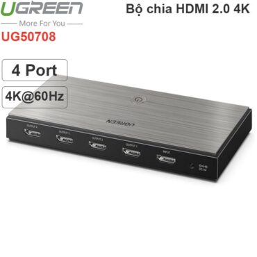 Bộ chia HDMI 2.0 1 ra 4 4K60Hz Ugreen 50708 - Phụ Kiện Điện Tử Việt Nam