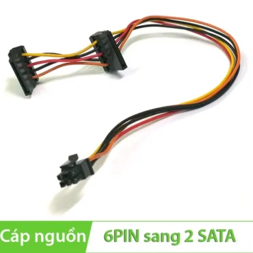 Cáp nguồn Molex 6pin mini ra 2 Sata cho máy PC đồng bộ Dell 3653 3650 3655.v.v. - Phụ Kiện Điện Tử Việt Nam