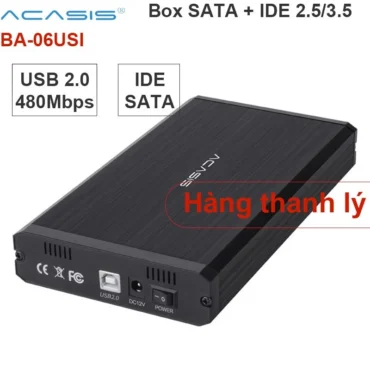 Box đựng đọc ổ cứng SATA ATA IDE 2.5 3.5 USB 2.0 Acasis BA-U6USI - Phụ Kiện Điện Tử Việt Nam