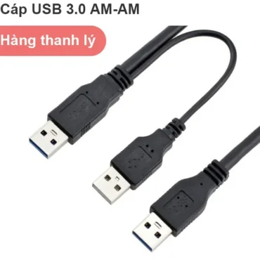 Cáp chữ Y USB 3.0 to USB 0.6m cho HDD box, HDD Docking - Phụ Kiện Điện Tử Việt Nam