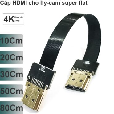 Dây cáp HDMI siêu mỏng siêu nhẹ cho camera flycam 10Cm 20Cm 30Cm 50Cm 80Cm - Phụ Kiện Điện Tử Việt Nam