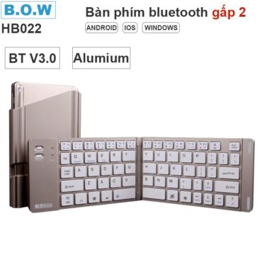 Bàn phím Bluetooth HB022 dùng cho Điện thoại Máy tính bảng Laptop.. - Phụ Kiện Điện Tử Việt Nam