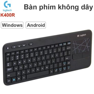 Bàn phím không dây kèm di chuột touchpad Logitech K400R - Phụ Kiện Điện Tử Việt Nam