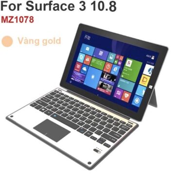 Bàn phím bluetooth cho Surface 3 10.8 mặt nhôm vàng MZ1078 - Phụ Kiện Điện Tử Việt Nam