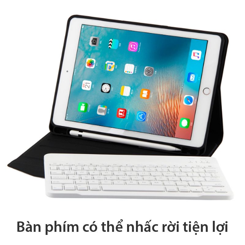 Bàn phím bao da bluetooth cho New iPad Pro iPad gen 6 Air 9.7'' T1030E - Phụ Kiện Điện Tử Việt Nam