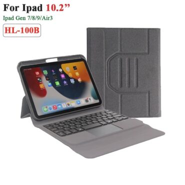 Bàn phím bluetooth kèm bao da cho Ipad Gen7/8/9 Air3 Ipad 10.2, 10.5 HL-100B - Phụ Kiện Điện Tử Việt Nam