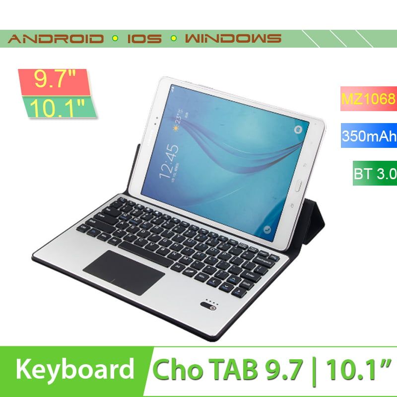 Bao da bàn phím không dây bluetooth cho Máy tính bảng 9.7 10.1'' touchpad MZ1068 - Phụ Kiện Điện Tử Việt Nam