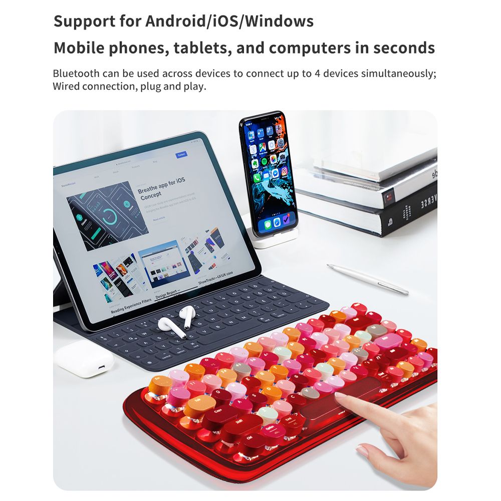 Bàn phím cơ bluetooth nhiều màu LUSC Coca cola chính hãng Mofii - Phụ Kiện Điện Tử Việt Nam