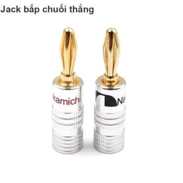 Rắc Audio bắp chuối  - Jack bắp chuối audio cắm vào loa amplifier mạ vàng ( 1 chiếc) - Phụ Kiện Điện Tử Việt Nam
