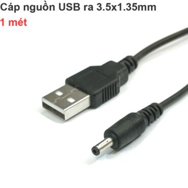 Cáp nguồn DC USB ra chân nguồn 3.5x1.35mm 1.4 mét - Phụ Kiện Điện Tử Việt Nam