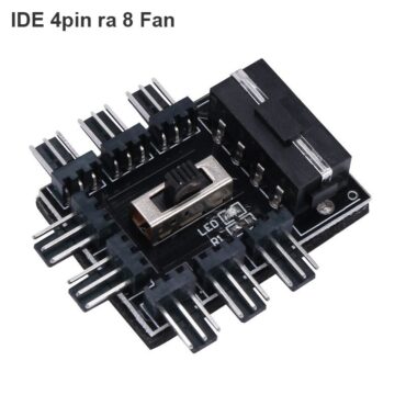 Đầu chia nguồn Molex 12V cho Fan, quạt hệ thống 8 cổng - Phụ Kiện Điện Tử Việt Nam
