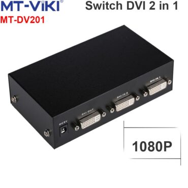 Bộ gộp DVI 2 vào 1 - Switch DVI 2 in 1 out MT-VIKI MT-DV201 - Phụ Kiện Điện Tử Việt Nam