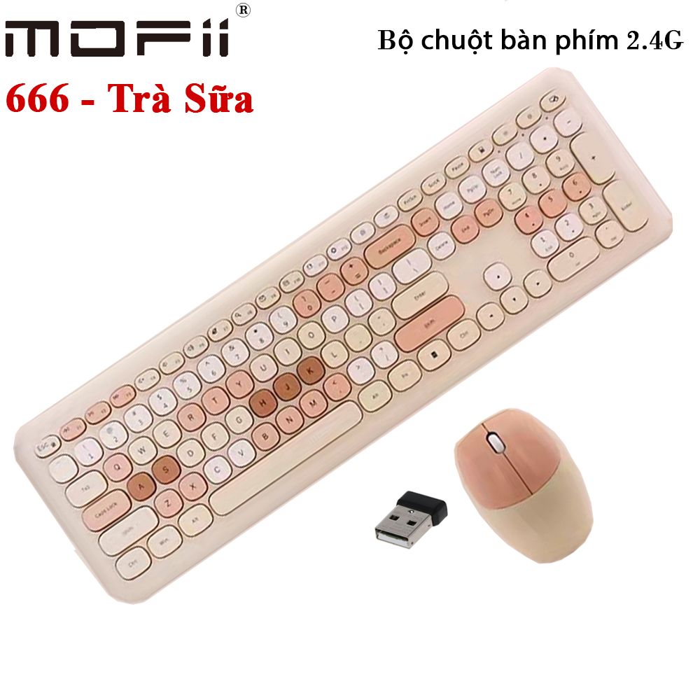 Bộ bàn phím chuột không dây mofii 666 phối nhiều màu - Phụ Kiện Điện Tử Việt Nam