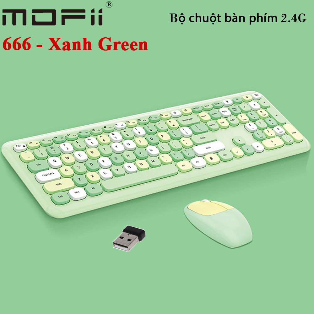 Bộ bàn phím chuột không dây mofii 666 phối nhiều màu - Phụ Kiện Điện Tử Việt Nam