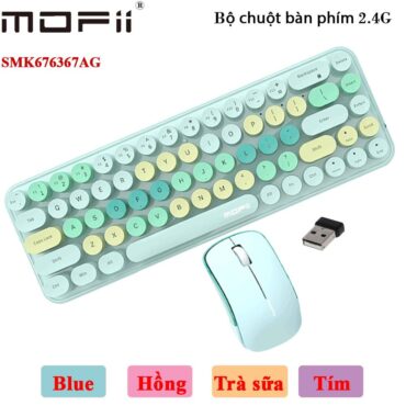 Bàn phím chuột không dây Mofii SMK676367AG phối nhiều màu - Phụ Kiện Điện Tử Việt Nam