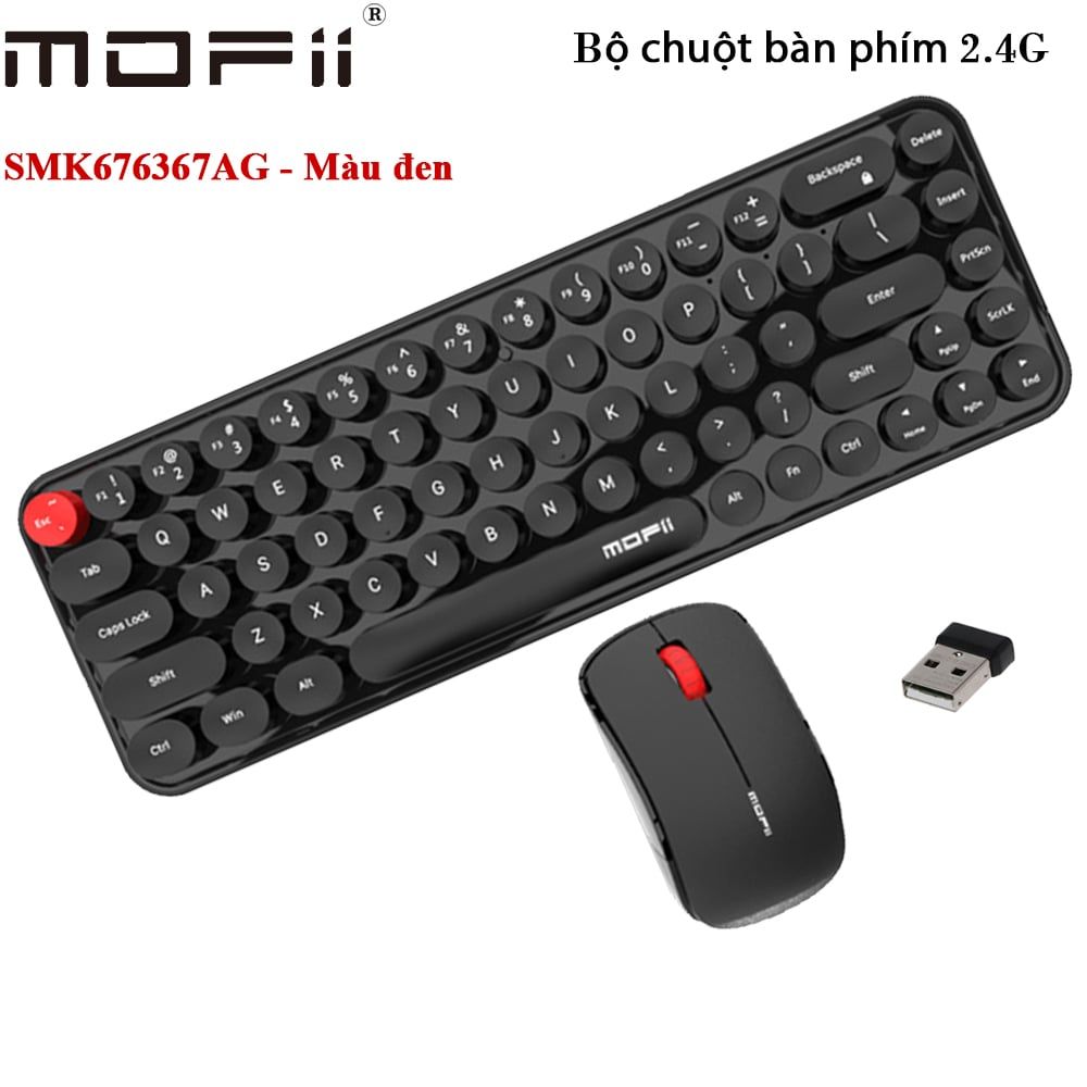 Bàn phím chuột không dây mofii SMK676367AG nhiều màu - Phụ Kiện Điện Tử Việt Nam