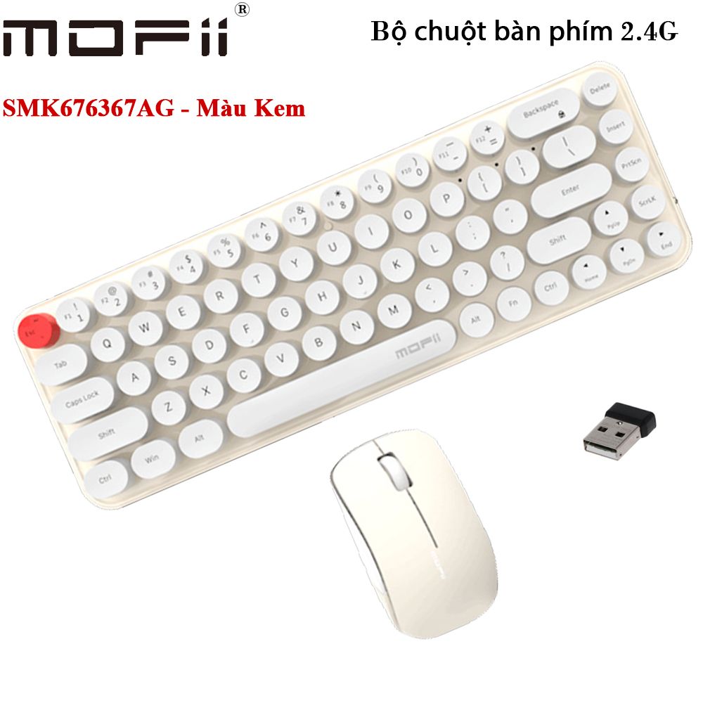 Bàn phím chuột không dây mofii SMK676367AG nhiều màu - Phụ Kiện Điện Tử Việt Nam