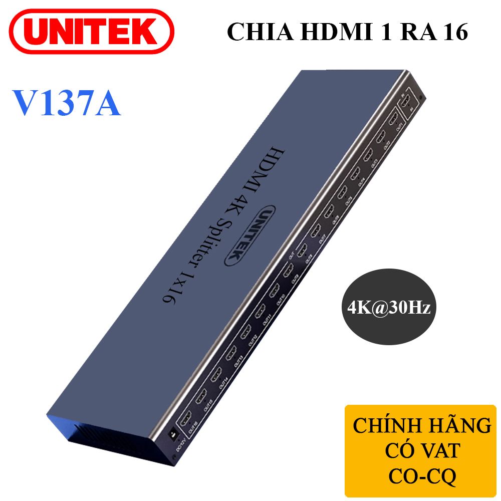 Bộ chia cổng HDMI 1 ra 4 4K2K@30Hz 3D chính hãng Unitek V131A - Phụ Kiện Điện Tử Việt Nam