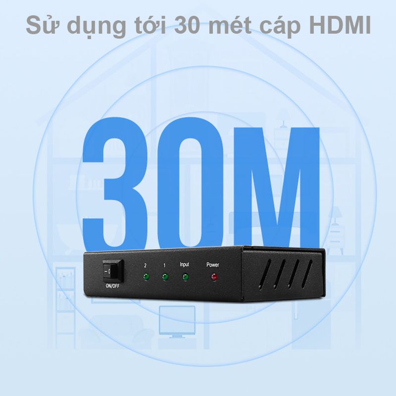 Bộ chia cổng HDMI 1 ra 2 4K 30Hz 3D Ugreen 40201 - Phụ Kiện Điện Tử Việt Nam