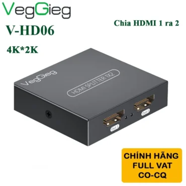 Bộ chia HDMI splitter V1.4 2 port 4K30Hz 3D Veggieg V-HD06 - Phụ Kiện Điện Tử Việt Nam