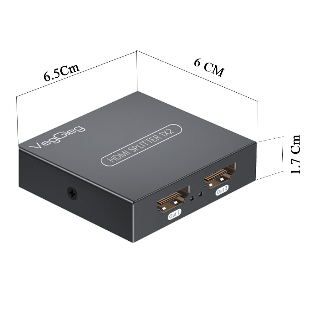 Bộ chia HDMI splitter V1.4 2 port 4K30Hz 3D Veggieg V-HD06 - Phụ Kiện Điện Tử Việt Nam