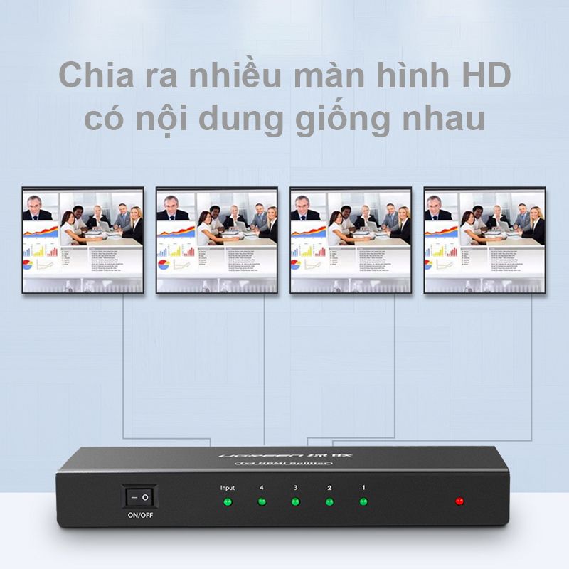 Bộ chia cổng HDMI 1 ra 4 4K 30Hz 3D Ugreen 40202 - Phụ Kiện Điện Tử Việt Nam