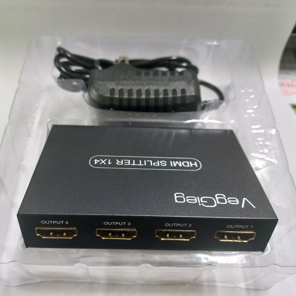Bộ chia HDMI splitter V1.4 4 port 4K30Hz 3D Veggieg V-HD07 - Phụ Kiện Điện Tử Việt Nam