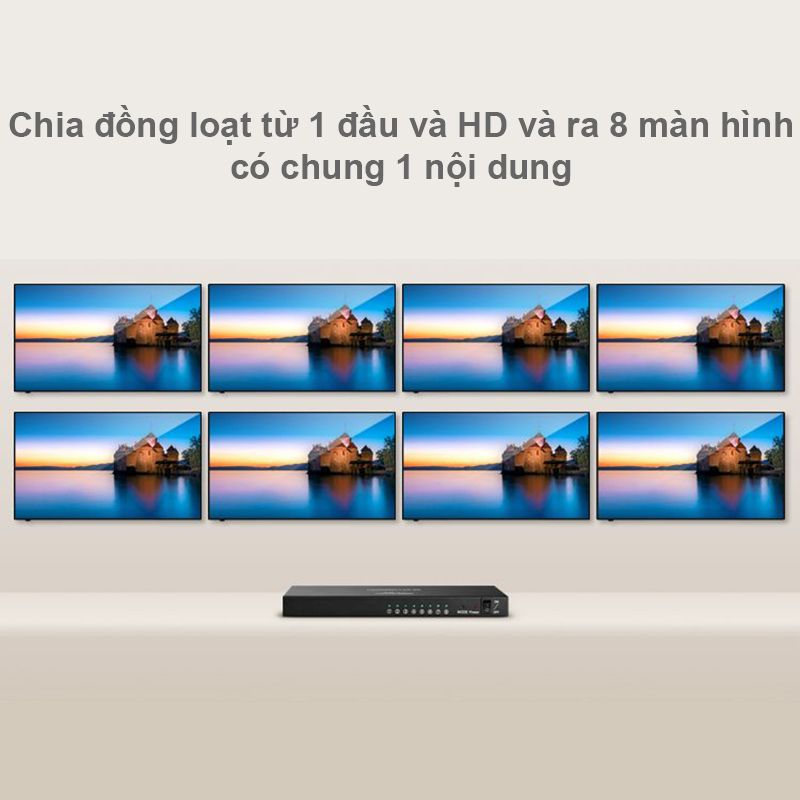 Bộ chia cổng HDMI 1 ra 8 4K2K@30Hz 3D Ugreen 40203 - Phụ Kiện Điện Tử Việt Nam