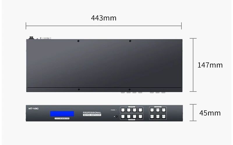 Bộ chuyển mạch HDMI Ma trận 4×4 Multi Viewer MT-ViKi MT-HD44L – Hỗ trợ 4K30Hz - Phụ Kiện Điện Tử Việt Nam