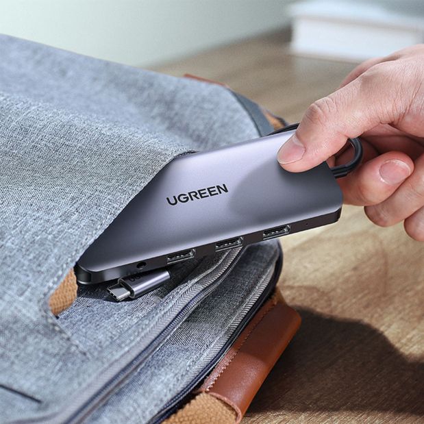 Bộ chuyển đổi đa năng 10 trong 1 USB C to HDMI + VGA + LAN 1Gbps + Hub USB3.0 + SD/TF + Audio Ugreen 80133 - Phụ Kiện Điện Tử Việt Nam