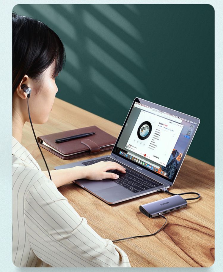 Bộ chuyển đổi đa năng 10 trong 1 USB C to HDMI + VGA + LAN 1Gbps + Hub USB3.0 + SD/TF + Audio Ugreen 80133 - Phụ Kiện Điện Tử Việt Nam